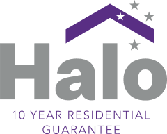 halo 10 year residential guarantee logo